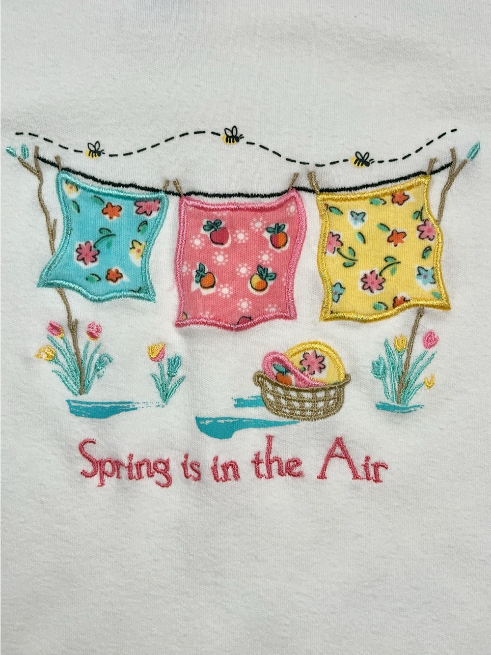 Gymboree Vintage 1998 Spring Is In The Air Embroidered Ringer Shirt 5 6 XL - Picture 9 of 14